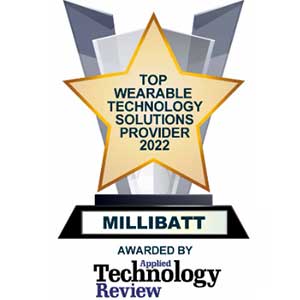 Millibatt is featured as Top Wearable Technology Solutions 2022 in Applied Technology Review